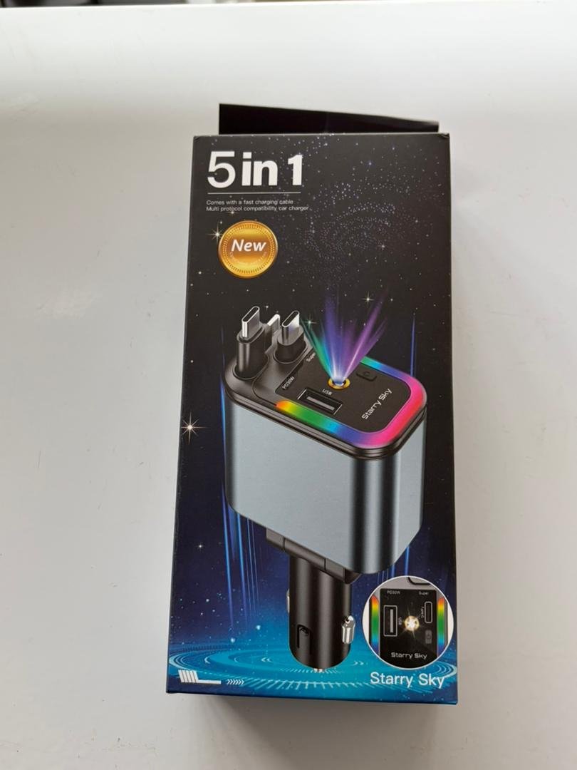 Chargeur de Voiture Premium 5-en-1 "Starry Sky" – Image 2
